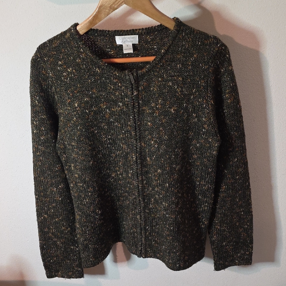 Christopher & Banks Speckled Dark Sweater